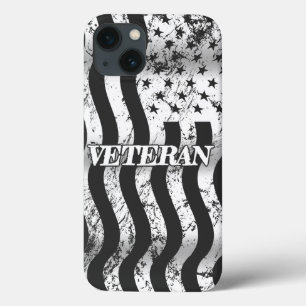 Veterano dos EUA - vertical vintage branco