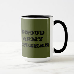 Veterano orgulhoso do exército da caneca