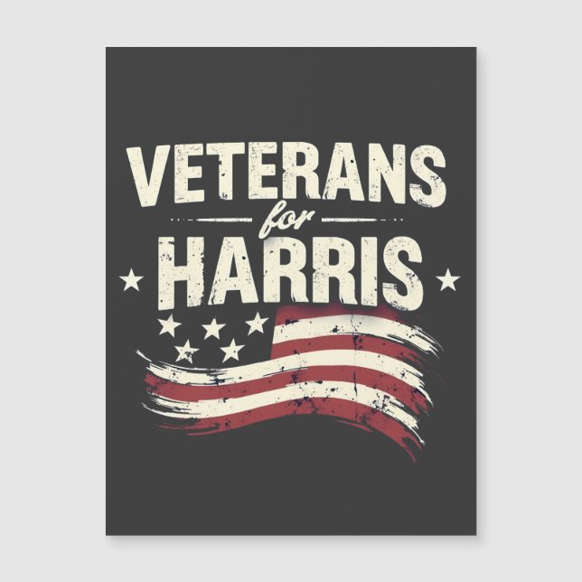 Veterano para a Eleição do Exército Harris Kamala  (Frente)