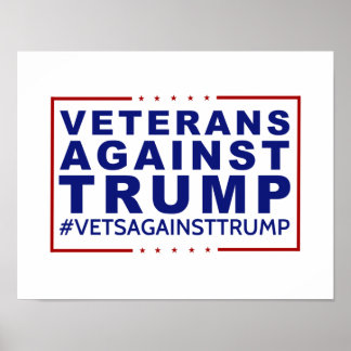 Veteranos Contra Trump Poster