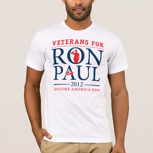 Veteranos para a camisa de Ron Paul (Frente)