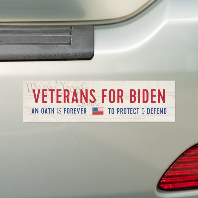 Veteranos para o adesivo Biden (No carro)