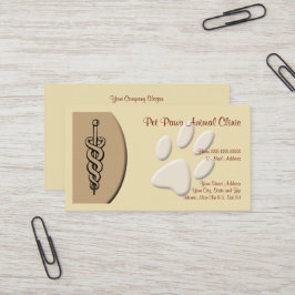 Veterinarian Clinic Animal Hospital Cartão de visi