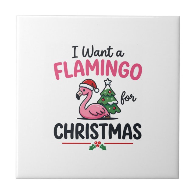 Vetor de Citação de Natal de Flamingo (Frente)