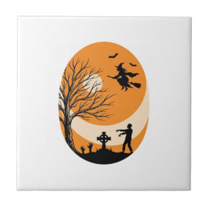 Vetor de design de bruxa de Halloween vintage cemi