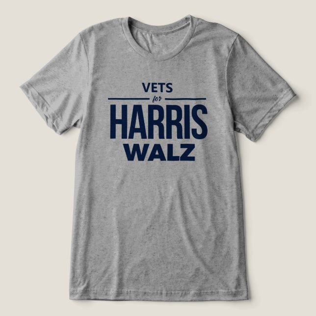 Vets para Harris Walz (Design frontal)
