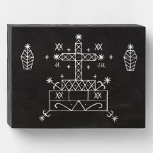 Veve Branca de Barão Samedi em Preto