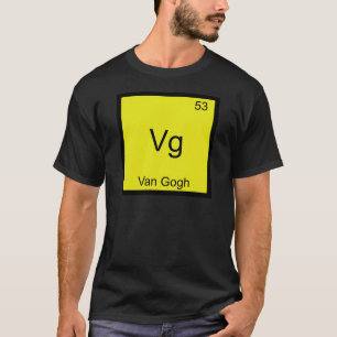 Vg - Camiseta Símbolo do Elemento Químico Van Gogh