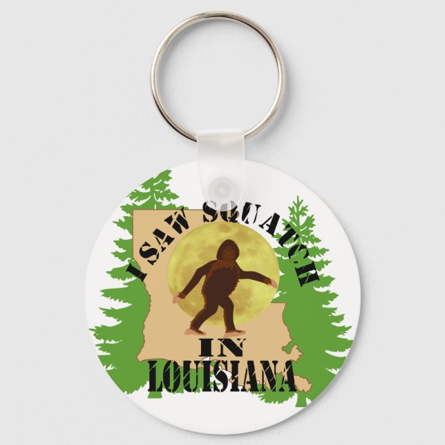 Vi o Bigfoot Squatch na Chaveiro da Louisiana (Frente)