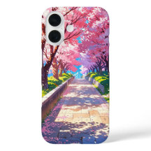 Via de Cherry Blossom - Cenário de anime Primavera