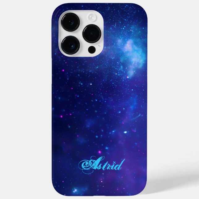 Via Láctea Galáxia Azul Aquático Personalizada Cel (Verso)