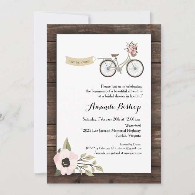 Viagem 5" x 7" Convite / Cartão plano (Frente)