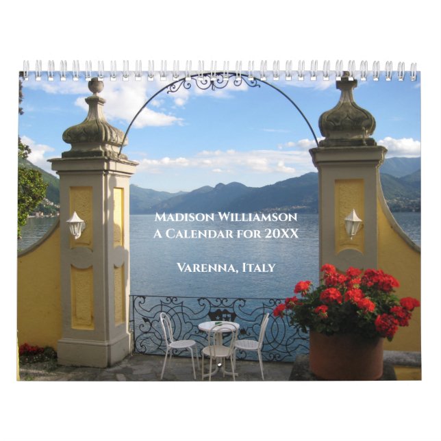 Viagem a cada mês ou calendário de parede de fotos (Capa)