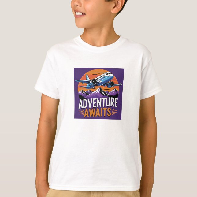 Viagem Adventure aguarda camiseta (Frente)