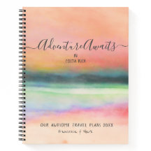 Viagem Adventure Casal Pink Watercolor Personaliza