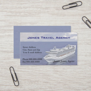 Viagem Agent Cruise Ship Agency Cartão de visita