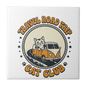 Viagem Camisa de Arte para Amante de Gato - Viagem