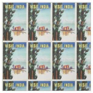 Viagem da Vintage India - tecido personalizável