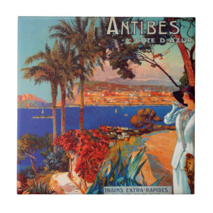 Viagem de Antibes Cote d'Azur do vintage