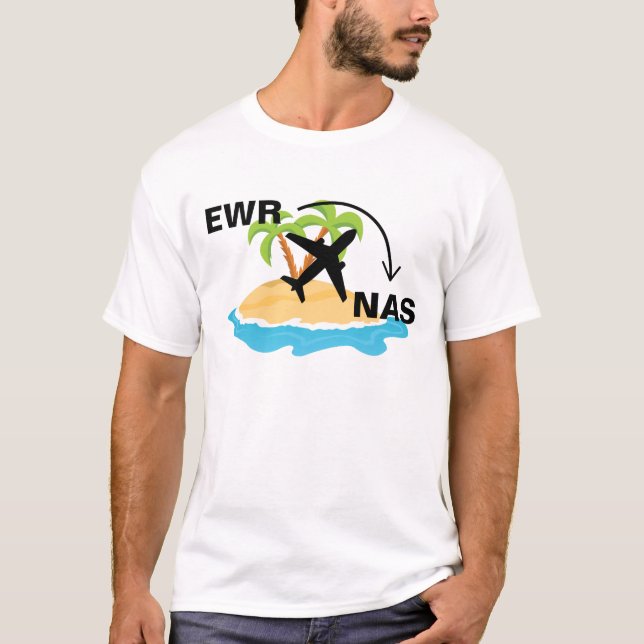 Viagem de camisa para Nassau Bahamas (Frente)
