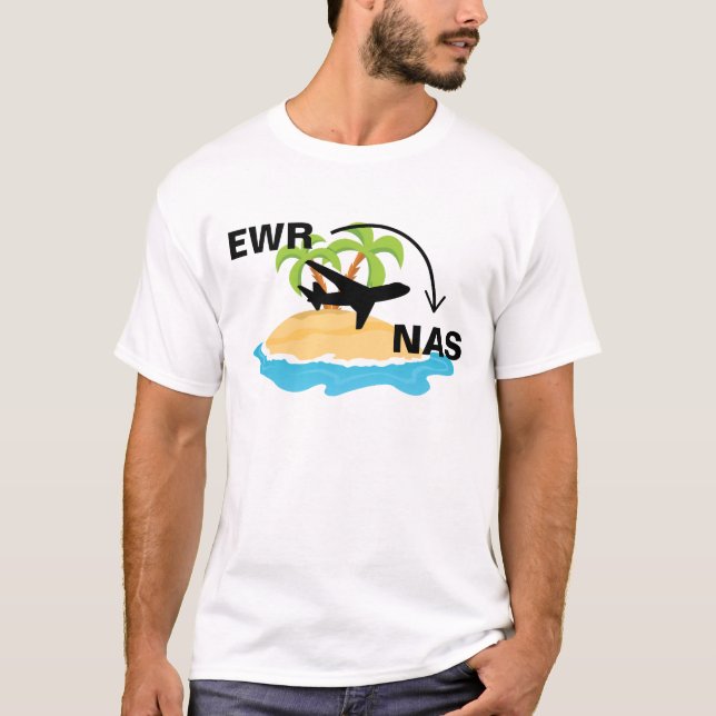 Viagem de camisa para Nassau Bahamas (Frente)