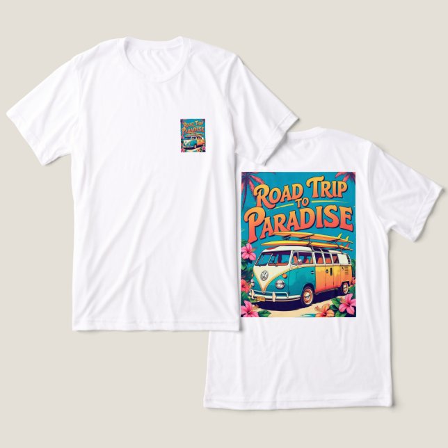 Viagem de camiseta ao paraíso (Design Frente e Verso)