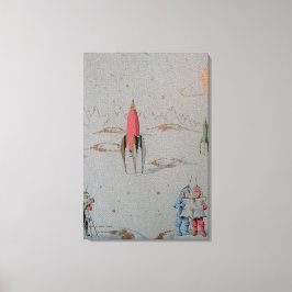 Viagem de espaço retroativo Canvas duplo