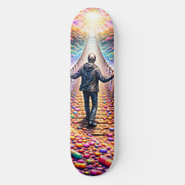 Viagem de skate pela ponte psicodélica