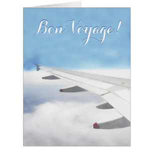 Viagem do bon voyage sobre o cartão das nuvens
