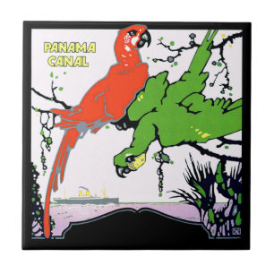 Viagem do canal do Panamá do vintage