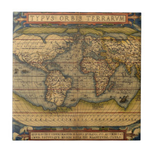 Viagem do Mapa Mundial Antiquado Ortelius Europa
