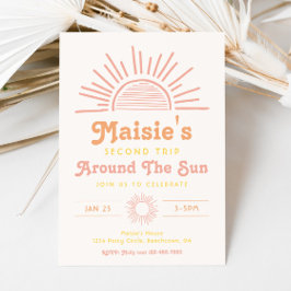 Viagem Em Torno Do Convite Sun | Boho Birthday