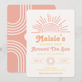 Viagem Em Torno Do Convite Sun | Boho Birthday