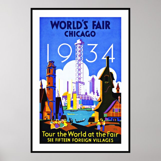 Viagem Fair Chicago do Mundo do Impressão poster v (Frente)