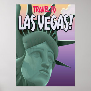 Viagem para o poster de férias de Las Vegas.