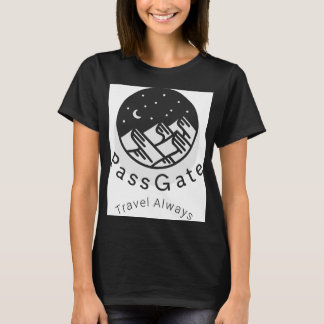 Viagem PassGate Sempre Camisa Negra Mulher