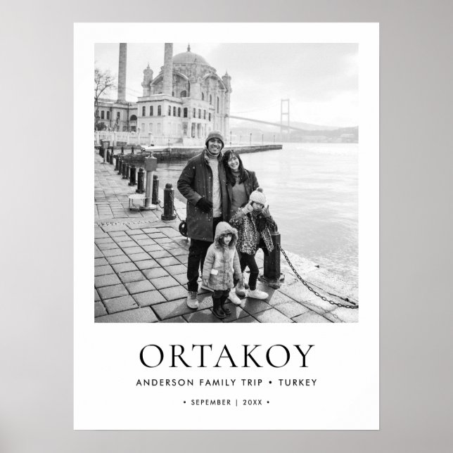 Viagem Personalizado - Poster do Estilo do Museu d (Frente)