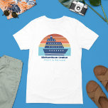 Viagem Personalizável da Família Sunset de Navio d<br><div class="desc">Camisetas legal e personalizadas de camisa tricotada masculina para sua reunião familiar ou viagem de férias de primavera às Bermudas,  Bahamas ou O Caribe. Personalize essas camisetas bonitas de pôr do sol com seu nome de família e destino ou ano.</div>