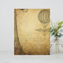 Viagem steampunk vintage