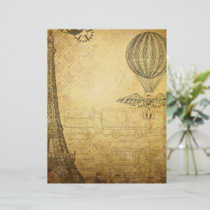 Viagem steampunk vintage