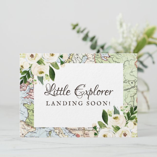 Viagem - Tema - Mini Sinal do Chá de fraldas do Ma (Em pé/Frente)