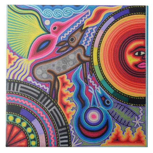 Viagem tribal maia mexicano de Boho da arte de (Frente)