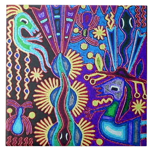 Viagem tribal maia mexicano de Boho da arte de (Frente)