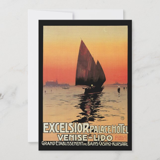 Viagens Antigas, Barcos no Excelsior Palace Veneza (Frente)