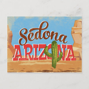 Viagens vintage da Arizona do cartão postal Sedona