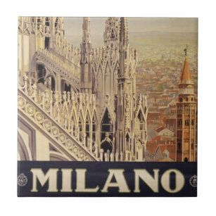 Viagens vintage Da Catedral De Milão, Itália
