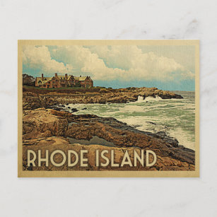 Viagens vintage da Costa do Cartão Postal da Ilha 