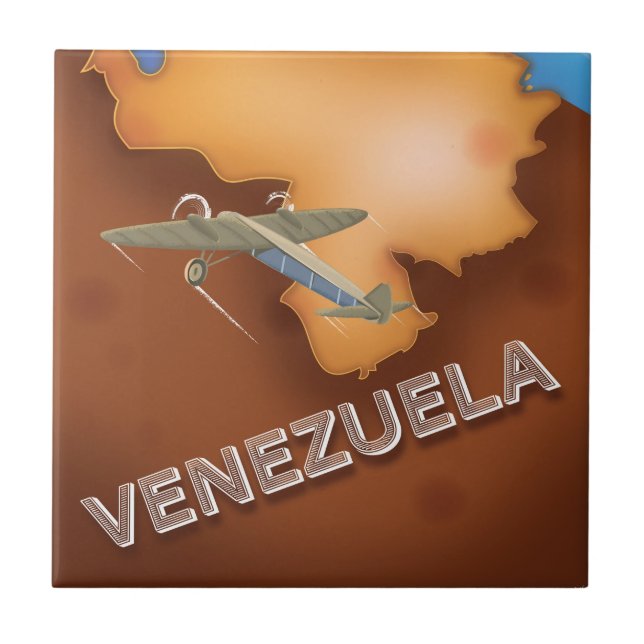 viagens vintage da poster da venezuela (Frente)