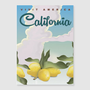 Viagens vintage de impressão dos Lemons da Calif