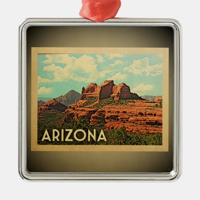 Viagens vintage de Ornamento de arizona (Frente)
